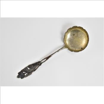 Sterling Silver 1954 Finnish Pine Cone Scalloped Spoon