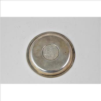 Sterling Silver 1963 Greek 30 Drachmai Coin Ash Tray