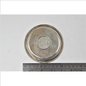 Sterling Silver 1963 Greek 30 Drachmai Coin Ash Tray