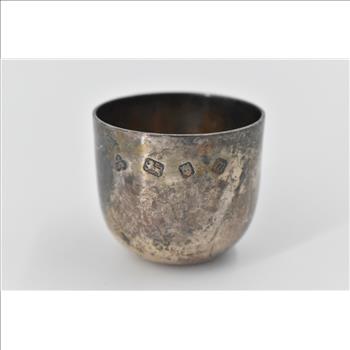 Sterling Silver 1967 Wakely & Wheeler Ornate Shot Glass Cup