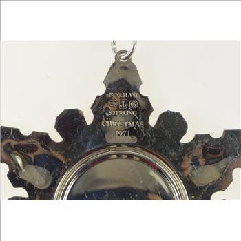 Sterling Silver 1971 Gorham Christmas Snow Flake Ornament