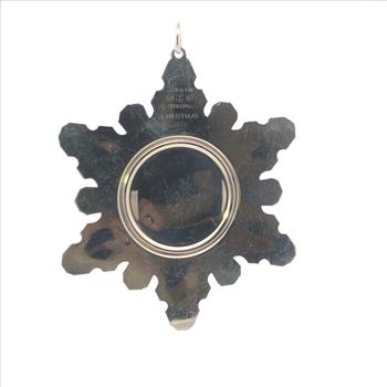 Sterling Silver 1971 Gorham Snowflake Star Christmas Ornament Ornament