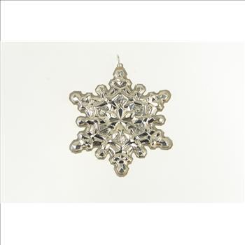 Sterling Silver 1971 Gorham Sterling Snow Flake Christmas Ornament