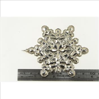 Sterling Silver 1971 Gorham Sterling Snow Flake Christmas Ornament
