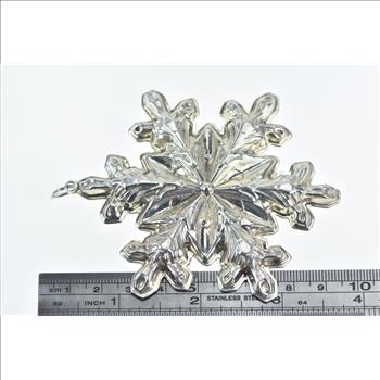 Sterling Silver 1973 Gorham Star Snowflake Christmas Ornament Ornament