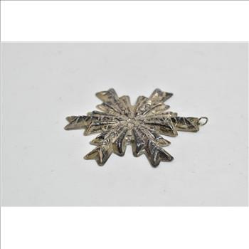 Sterling Silver 1978 Gorham Christmas Snow Flake Ornament