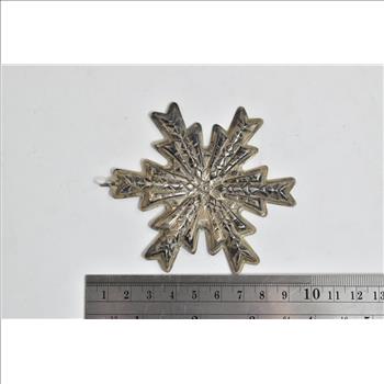 Sterling Silver 1978 Gorham Christmas Snow Flake Ornament