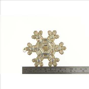 Sterling Silver 1988 Gorham Snow Flake Christmas Ornament