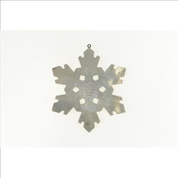 Sterling Silver 1990 Gorham 20th Anniversary Snowflake Christmas Ornament