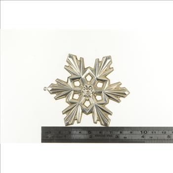 Sterling Silver 1990 Gorham 20th Anniversary Snowflake Christmas Ornament
