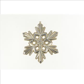 Sterling Silver 1990 Gorham 20th Anniversary Snowflake Christmas Ornament