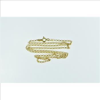 Sterling Silver 1.9mm Classic Vintage Rolo Link Chain Necklace 16