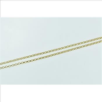 Sterling Silver 1.9mm Classic Vintage Rolo Link Chain Necklace 16