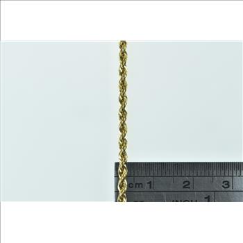 Sterling Silver 2.4mm Rope Link Gold Plated Chain Necklace 24