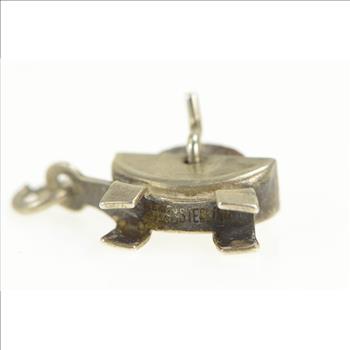 Sterling Silver 3D Articulated Stone Grinder Blacksmith Charm/Pendant