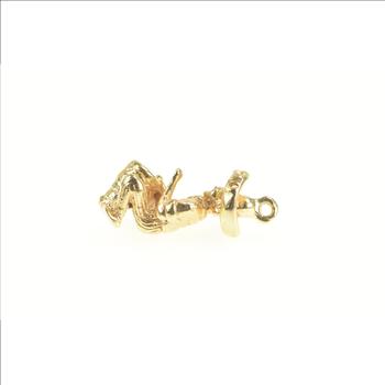 Sterling Silver 3D Bahamian Drummer Bongo Congo Drum Charm/Pendant