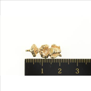 Sterling Silver 3D Bahamian Drummer Bongo Congo Drum Charm/Pendant