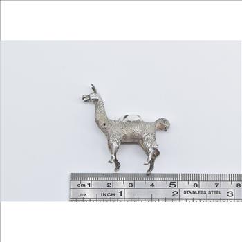 Sterling Silver 3D Llama Alpaca Peruvian Animal Figurine