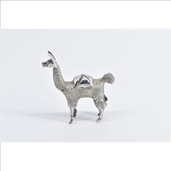 Sterling Silver 3D Llama Alpaca Peruvian Animal Figurine