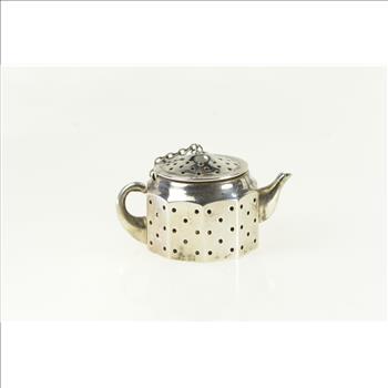 Sterling Silver 3D Tea Pot Tea Infuser Kettle Amcraft
