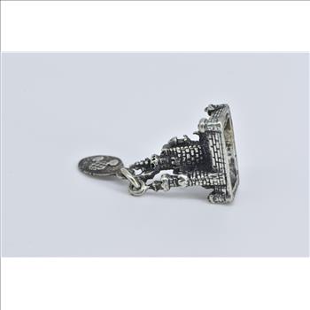 Sterling Silver 3D Walt Disney World Magic Castle Souvenir Charm/Pendant
