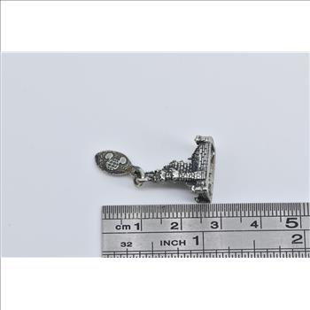 Sterling Silver 3D Walt Disney World Magic Castle Souvenir Charm/Pendant