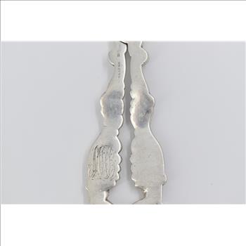 Sterling Silver A E Warner Ornate Floral Grape Scissors