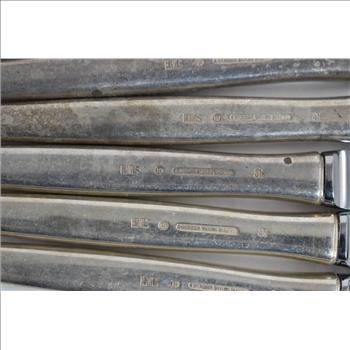 Sterling Silver A Michelsen Tulip Flatware Partial Fork & Knife Set