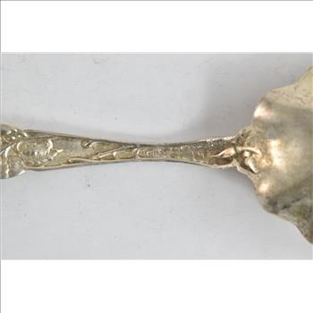 Sterling Silver Alvin Art Nouveau Bridal Rose Pattern Bon Bon Spoon
