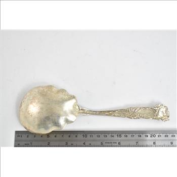 Sterling Silver Alvin Art Nouveau Bridal Rose Pattern Bon Bon Spoon