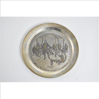 Sterling Silver American Bicentennial First Continental Congress Plate