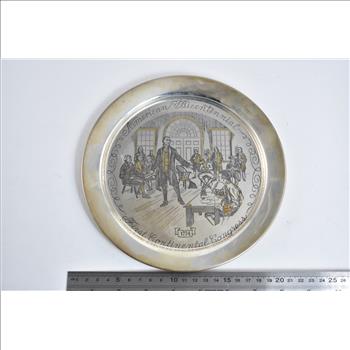 Sterling Silver American Bicentennial First Continental Congress Plate
