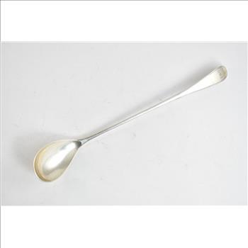 Sterling Silver Antique Arthur Stone Monogram Tea Mixing Spoon