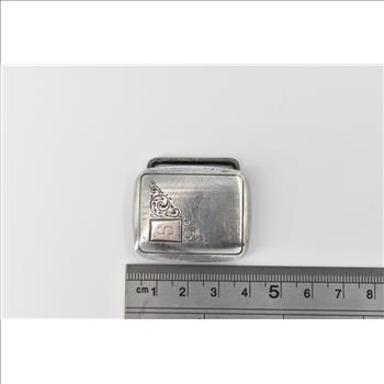 Sterling Silver Antique Hickok S Monogram Art Deco Engraved Belt Buckle