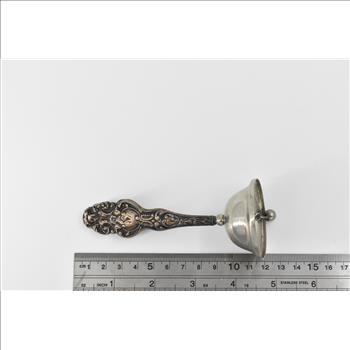 Sterling Silver Antique Repousse Rococo Dinner Bell