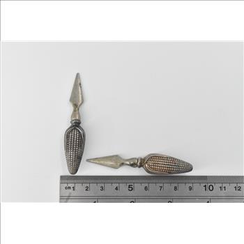 Sterling Silver Antique Sterling Corn Cob Holders Spikes (4 pcs)
