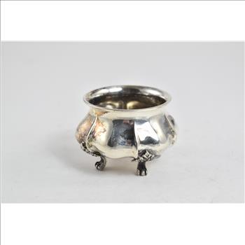 Sterling Silver Argentinian Footed Salt Cellar Vintage