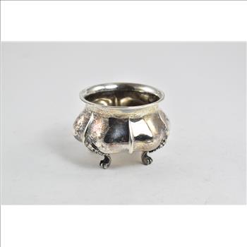 Sterling Silver Argentinian Footed Salt Cellar Vintage