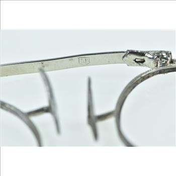 Sterling Silver Art Deco Elaborate Glasses Frames Bifocals