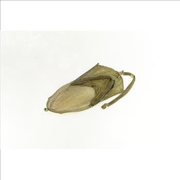 Sterling Silver Art Deco Engraved Scroll Mesh Vermeil Purse