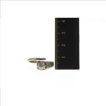 Sterling Silver Art Deco Russian Antique 1917 Bolshevik Ring, Size 8.25