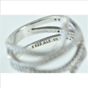 Sterling Silver Authentic Pandora Swirling Snake Serpent Ring, Size 5.5