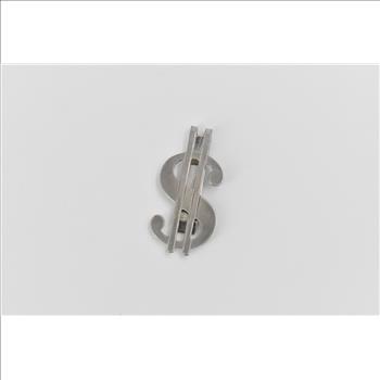 Sterling Silver Avedon Dollar Sign $ Money Cash Bill Fold Money Clip
