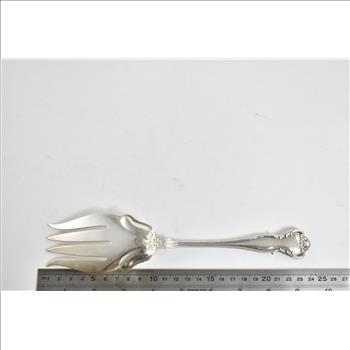 Sterling Silver Bailey Banks & Biddle G Monogram Serving Fork 9.75