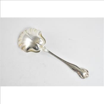 Sterling Silver Bailey Banks & Biddle G Monogram Serving Spoon 8.75