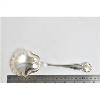 Sterling Silver Bailey Banks & Biddle G Monogram Serving Spoon 8.75