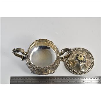 Sterling Silver Barker Brothers Silver Ltd Lidded Sugar