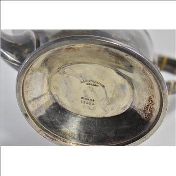 Sterling Silver Black Starr & Frost Gorham Greek Motif Teapot