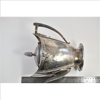 Sterling Silver Black Starr & Frost Gorham Greek Motif Teapot