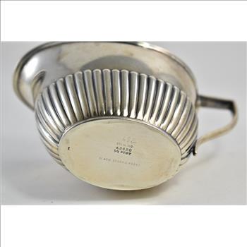 Sterling Silver Black Starr & Frost L W F Monogram Creamer
